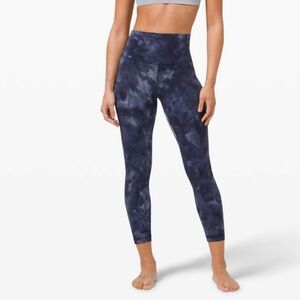 Lululemon Align Crop 23" Diamond Dye Diamond Dye Asphalt Grey True Navy